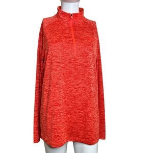 Under Armour Loose Fit Heatgear Long sleeve Athleisure Pullover Orange Small